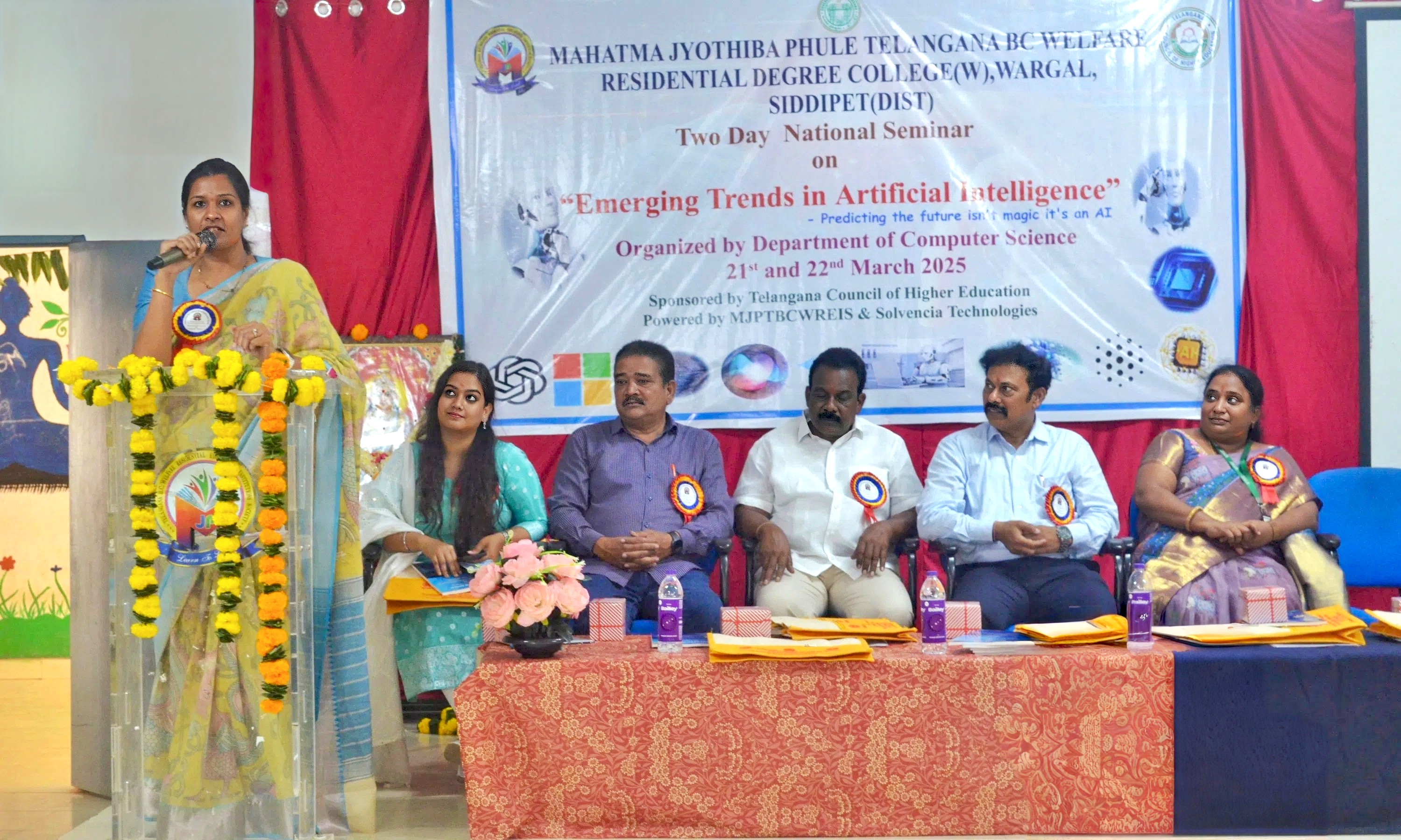 Sponsored and contributed to the “Emerging Trends in AI” seminar at MJPTBCWR Degree College (W), Wargal, we shared real‑world industry insights, bridging academia and technology while inspiring students’ curiosity.